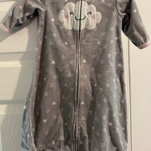 Carter's Cozy Gray and Pink Sleep Sack